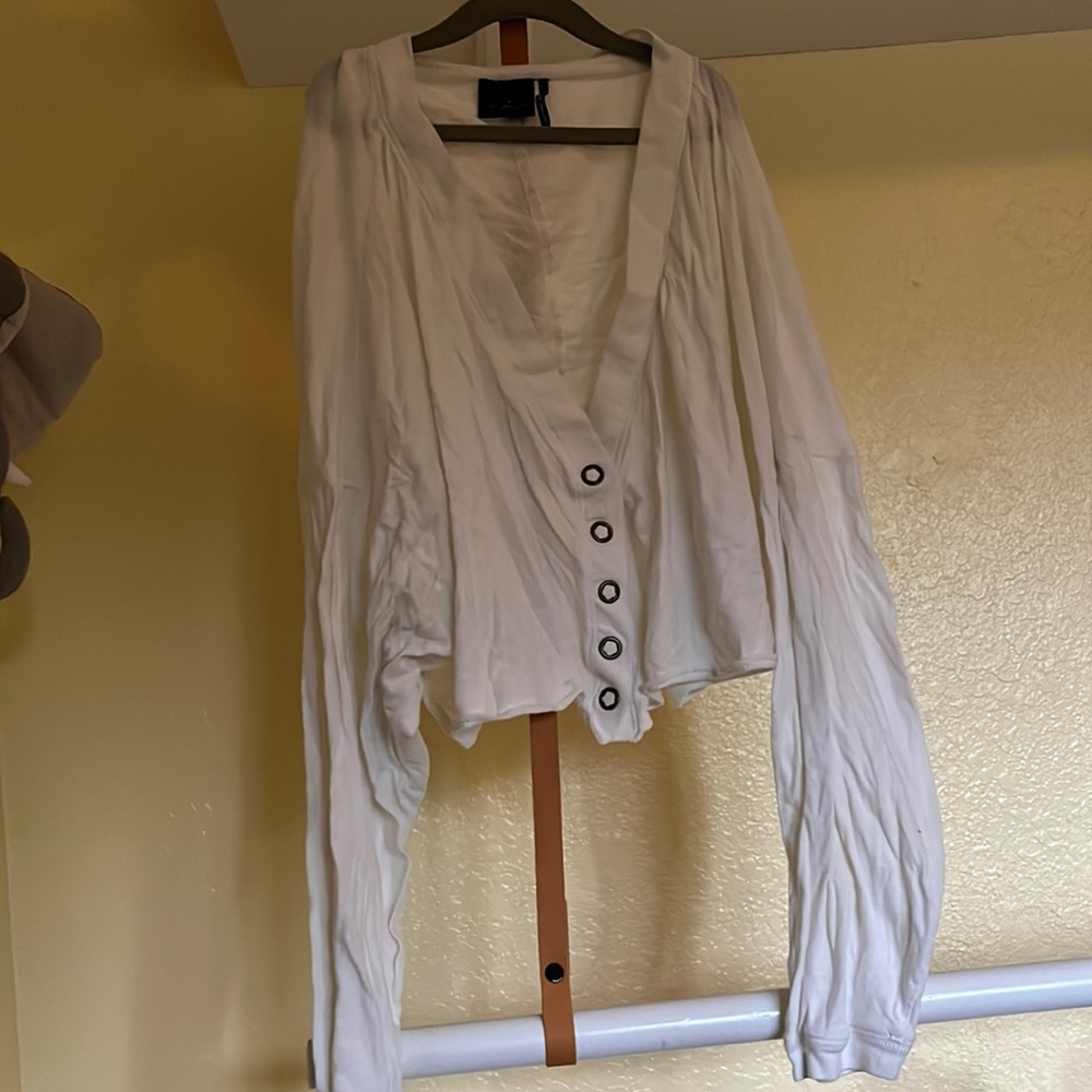 Button up crop cardigan Urban Outfitters